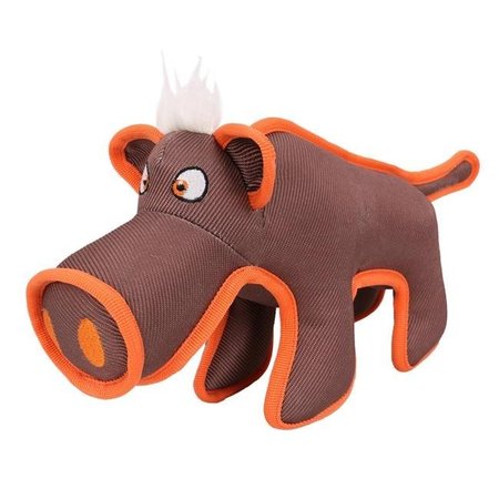 PET LIFE Pet Life DT37BR Dura Chew Tugging Dog Toy; Brown - One Size DT37BR